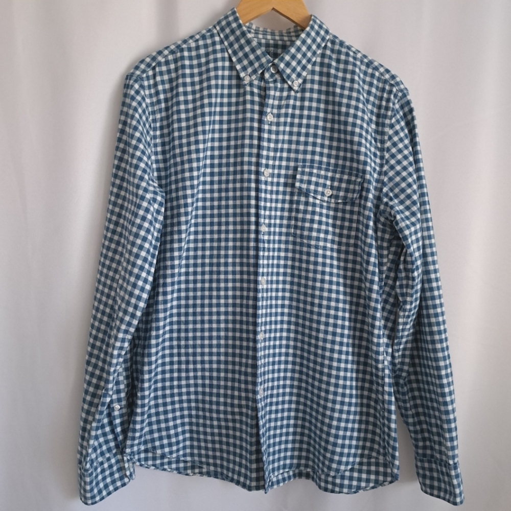 J. Crew Lightweight Oxford Cloth Gingham Button Down Shirt